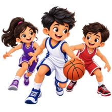 Basketball activity for school children
