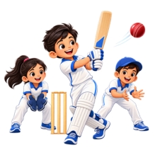 Cricket activity for school children