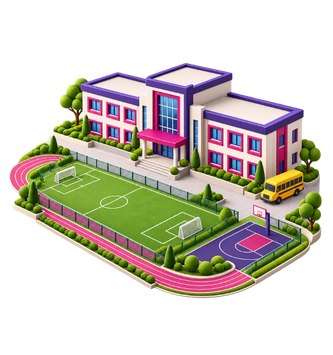 School sports education illustration
